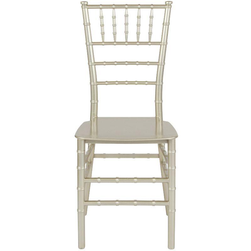 Champagne Silver Resin Stackable Chiavari Chair