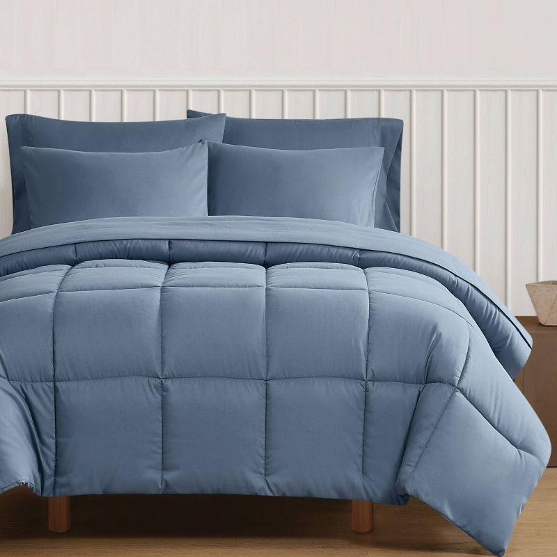 Truly Soft 2pc Twin/Twin Extra Long Comforter Set Blue