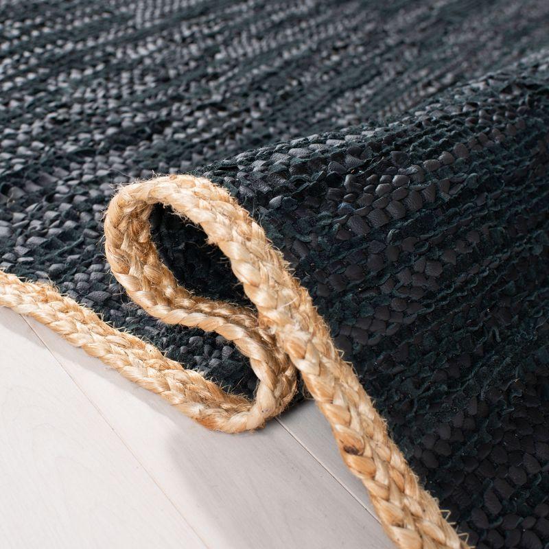 Cape Cod CAP901 Woven Indoor Area Rug - Black/Natural - 4'x6' - Safavieh