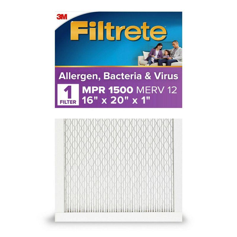 Filtrete Allergen Bacteria and Virus Air Filter 1500 MPR