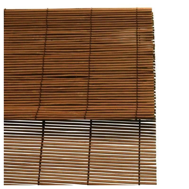 36" x 72" Outdoor Imperial Matchstick Rayon from Bamboo Cord-Free Natural Rollup Blinds Fruitwood - Radiance: Light Filtering, Spot Clean
