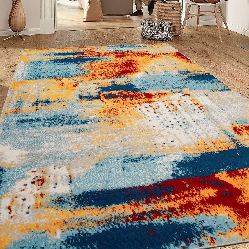 World Rug Gallery Bohemian Abstract Modern Area Rug