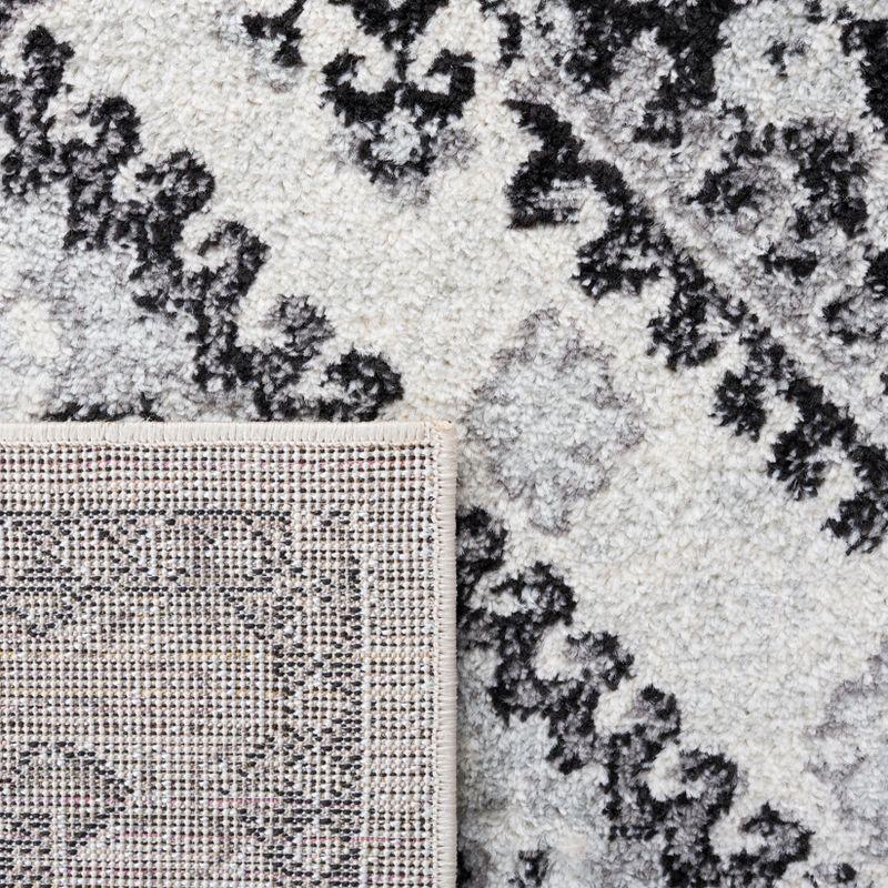 Tulum TUL280 Power Loomed Area Rug - Ivory/Black - 5'3"x7'6" - Safavieh.