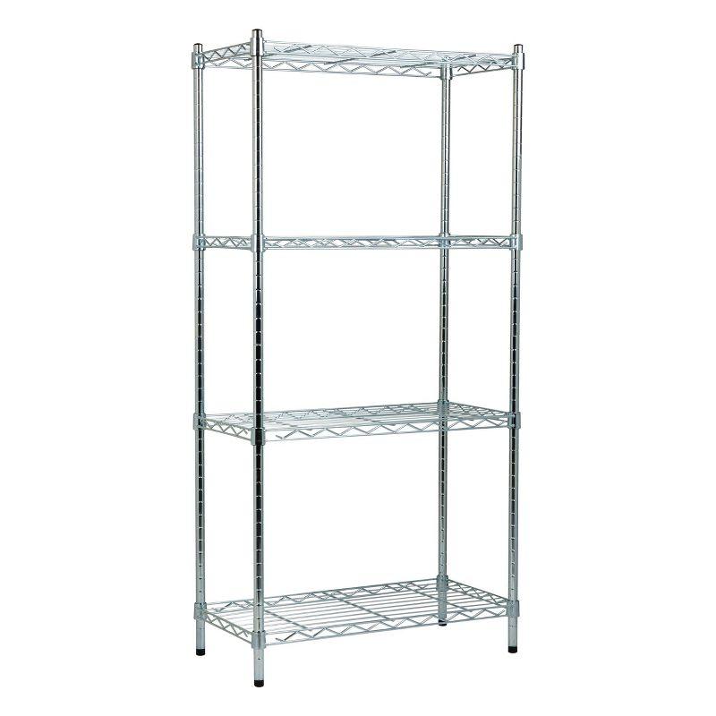 Mind Reader Storage Shelves, Garage Shelving, Storage Shelf, Adjustable, Metal, 48"H