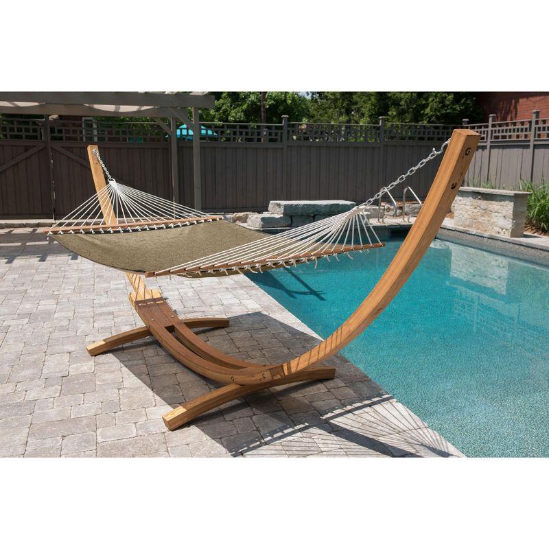 Vivere Double Poolside Hammock in Taupe