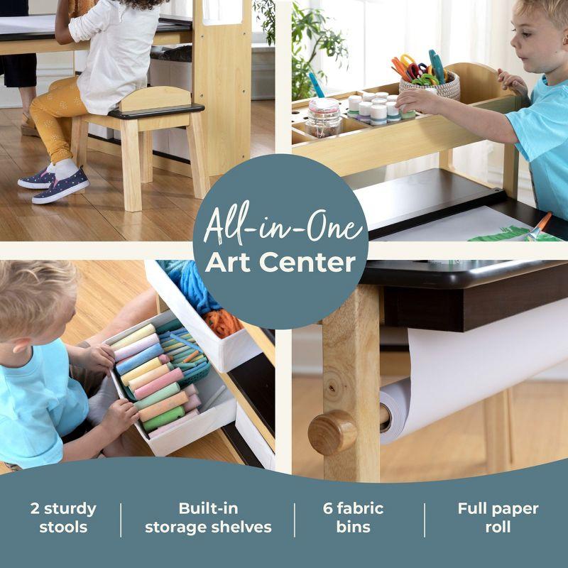 Kids Deluxe Art Center and Stool Set