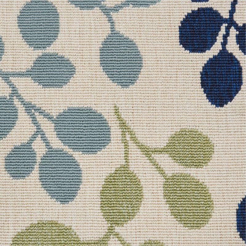 Nourison Caribbean CRB01 Indoor/outdoor Area Rug - Ivory 5'3" x 5'3"square