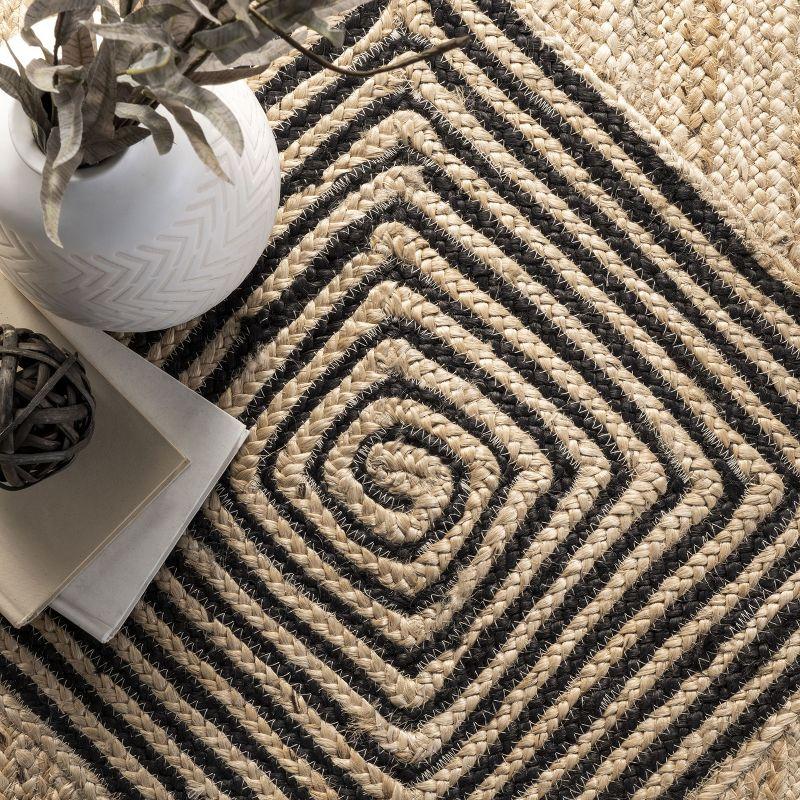 Arvin Olano x Rugs USA Axel Diamond Jute Natural Area Rug