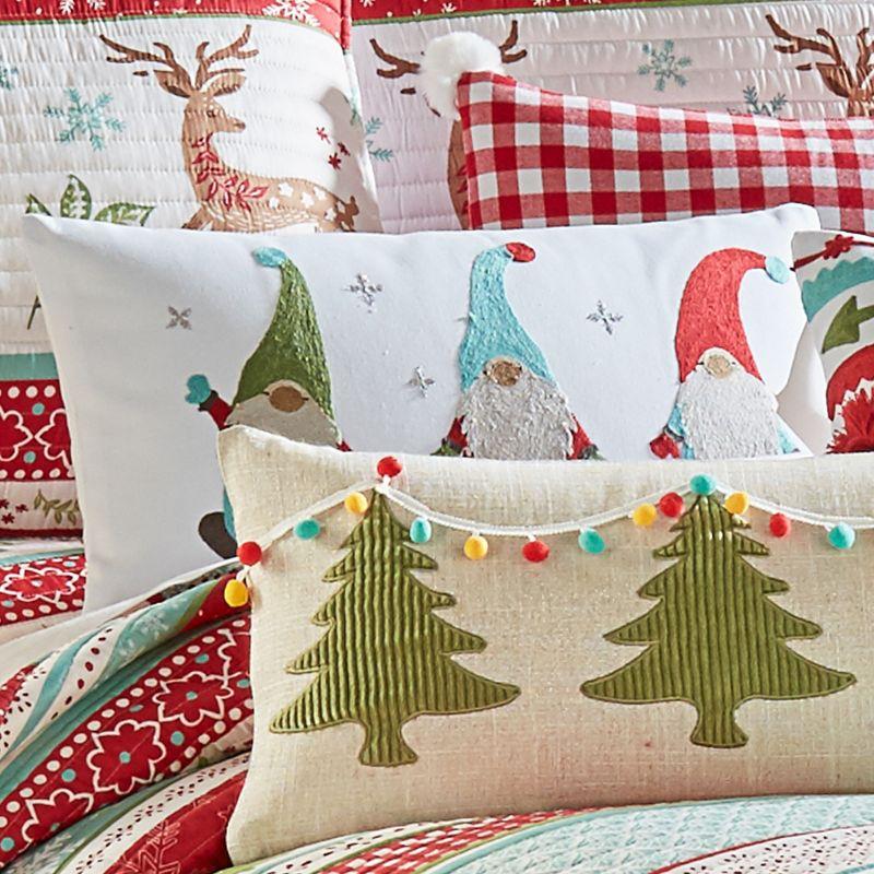 Let It Snow Holiday Decorative Pillow White - Levtex Home