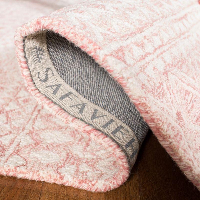 Micro-Loop MLP502 Hand Tufted Indoor Runner Rug - Pink/Ivory - 2'3"x9' - Safavieh