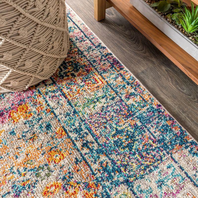 Bohemian FLAIR Boho Vintage Faded Area Rug - JONATHAN Y