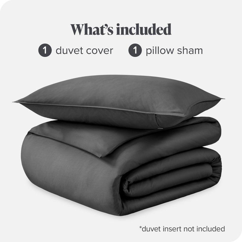 400 Thread Count Organic Cotton Sateen Duvet Cover Set