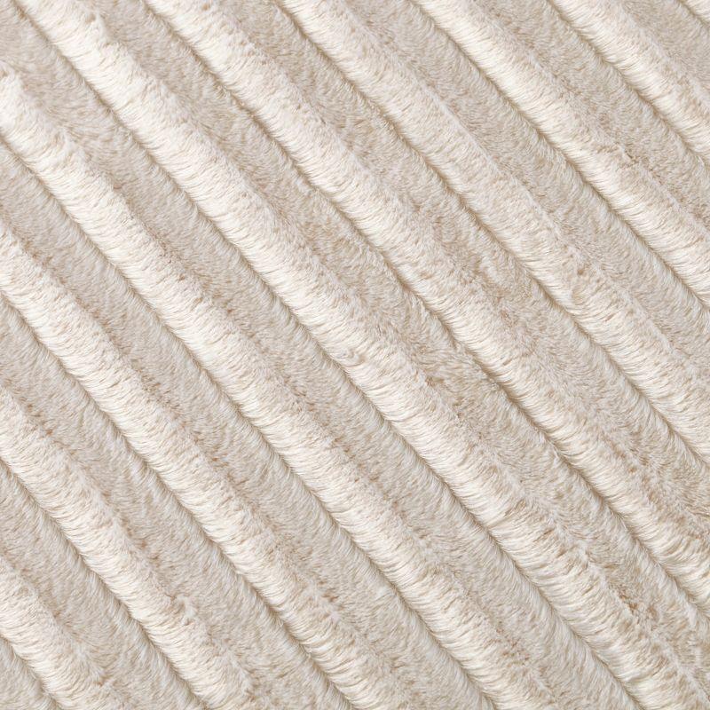 Madison Park Duke Champagne Long Fur Throw 50x60"