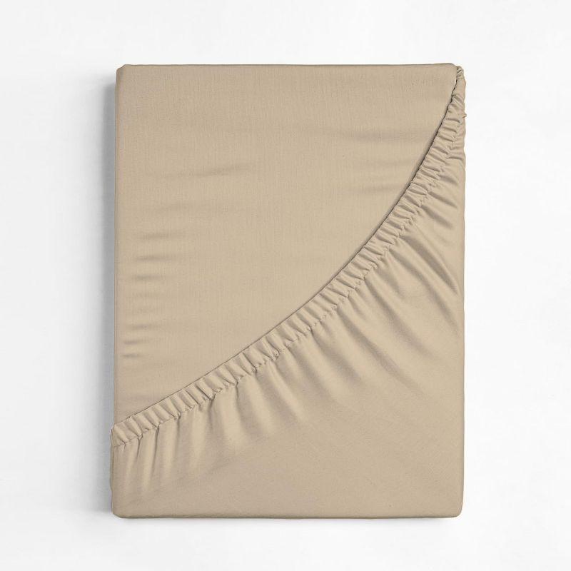 CGK Linens 400 Thread Count Cotton Fitted Sheet 18" - 24" Inch Extra Deep Pocket