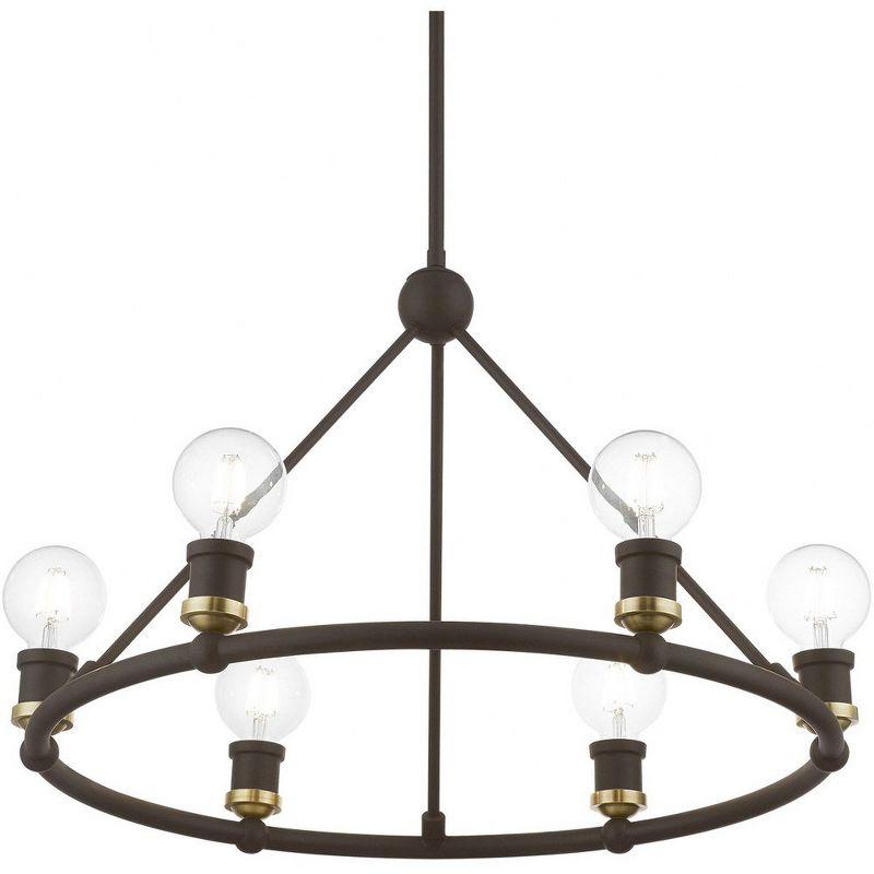 Livex Lighting Lansdale 6 - Light Chandelier in  Bronze/Antique Brass