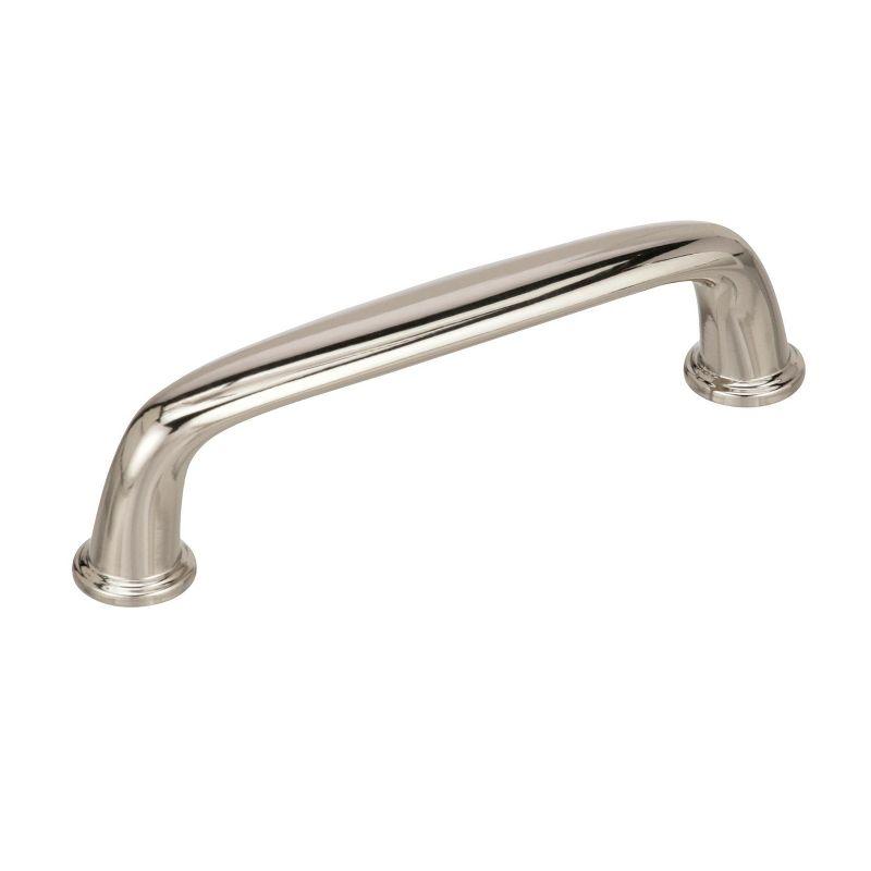 Polished Nickel 3-3/4" Modern Cabinet Bar Pull