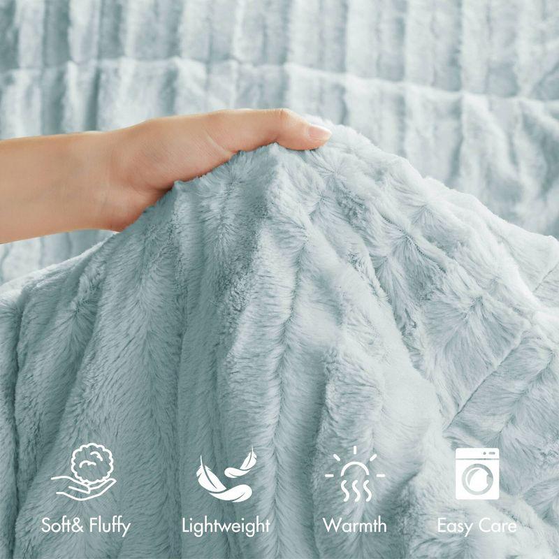 Madison Park Duke Faux Fur Ultra-Soft  3 Piece Comforter Set