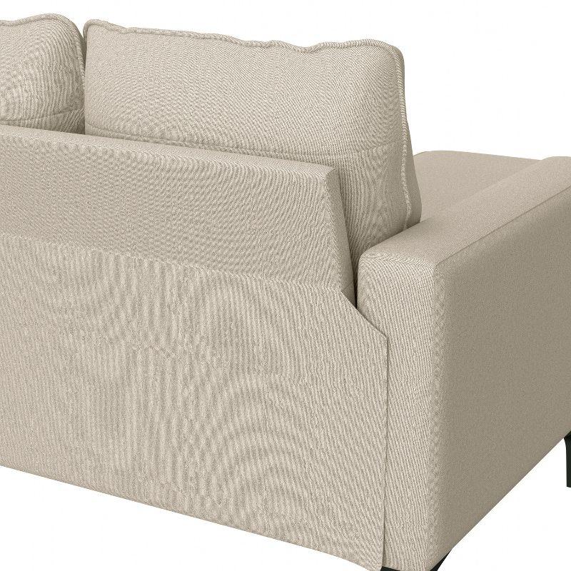 Alamay Upholstered Reversible Sectional Chaise Oatmeal - Hillsdale Furniture: Modern Polyester Sofa with Wood Legs