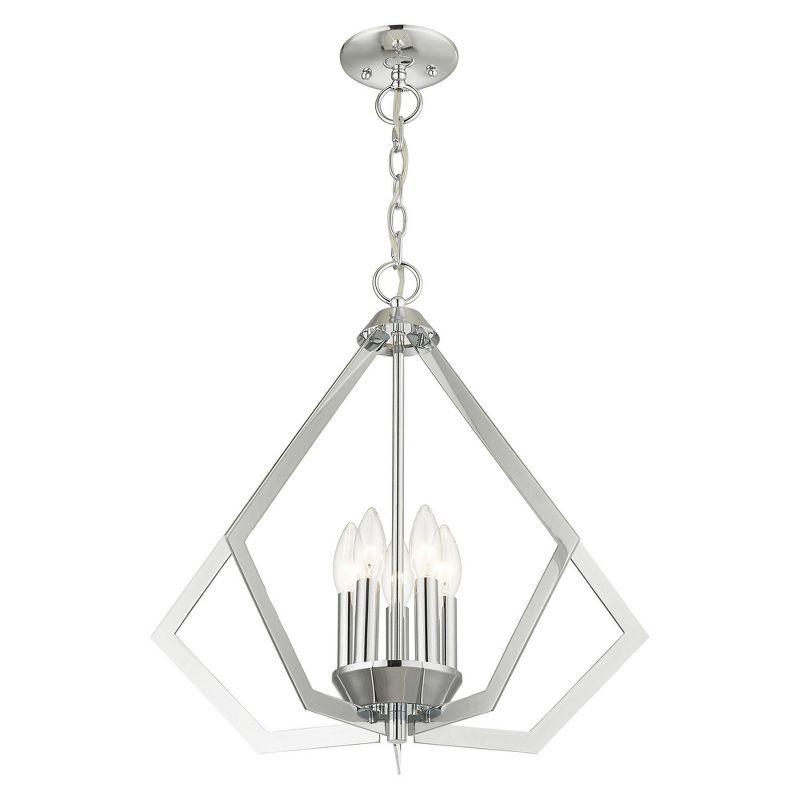 Livex Lighting Prism 5 - Light Chandelier in  Polished Chrome