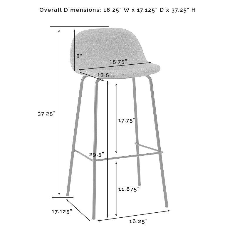 Set of 2 Riley Barstools - Crosley
