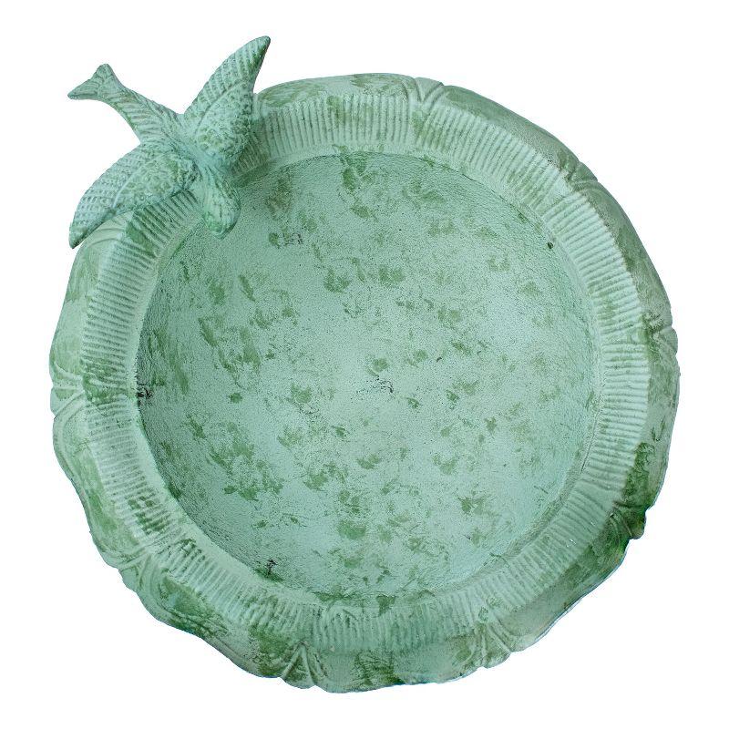 Garden Visitor Freestanding Cast Aluminum Outdoor Bird Bath