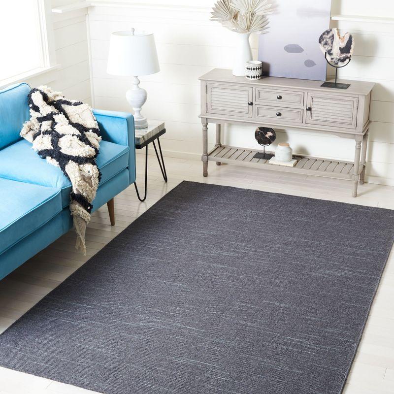 Kilim KLM125 Hand Woven Area Rug - Dark Grey - 8'x10' - Safavieh
