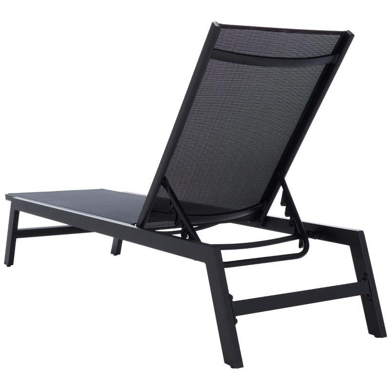 Fionne Sunlounger - Outdoor - PAT9038 - Black -Safavieh