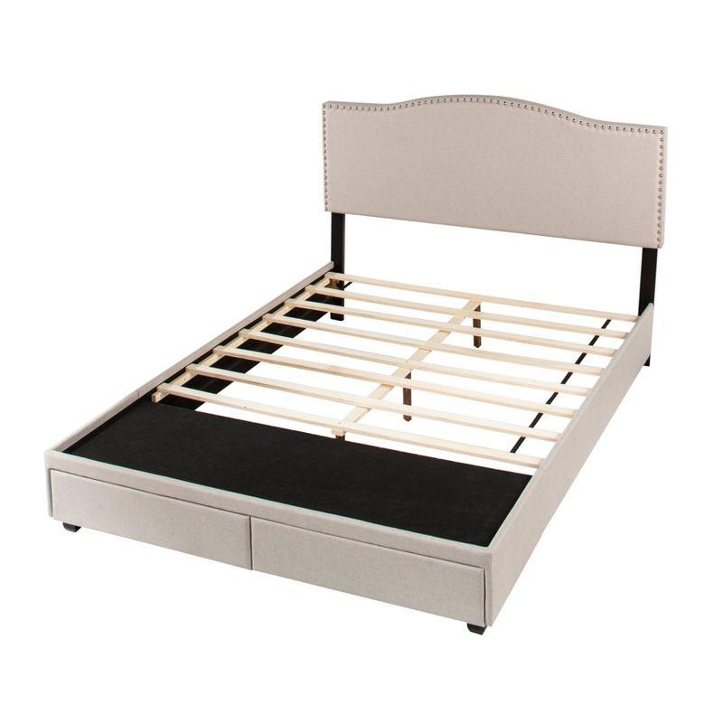 Kiley Upholstered Storage Bed Gray - Hillsdale Furniture