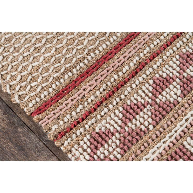 Momeni Esme Thread Striped Handwoven Rug Pink