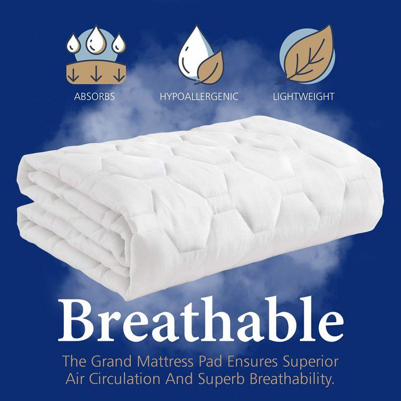 Mattress Pad - Soft and Hypoallergenic  - Thick and Odorless Polyester Filling - 152 Thread Count