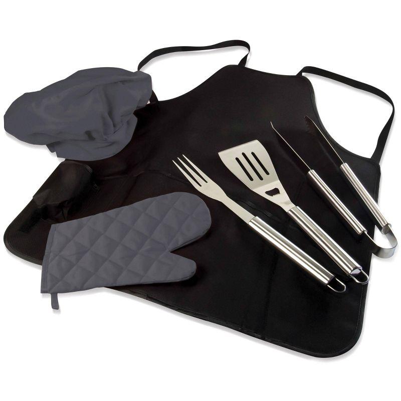 Arlmont & Co. BBQ Apron Tote Pro Grill Set - Heavy Duty BBQ Apron with BBQ accessories