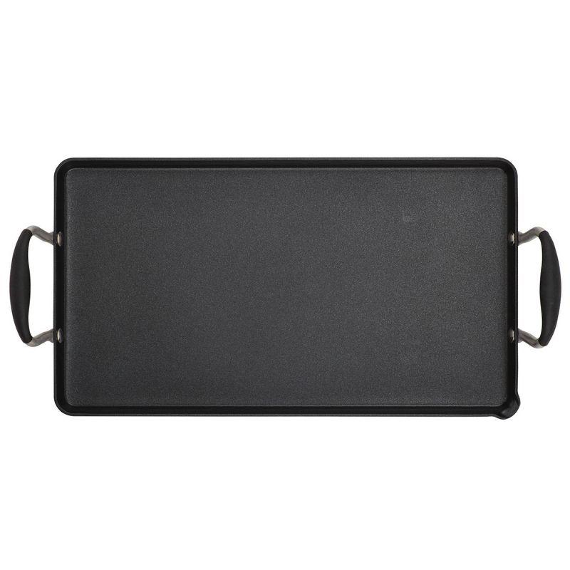 Anolon Advanced Home Hard Anodized Nonstick Double Burner Griddle, 10 Inch X 18 Inch