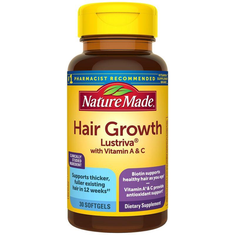 Nature Made Hair Growth Complex with Lustriva Softgels - 30ct