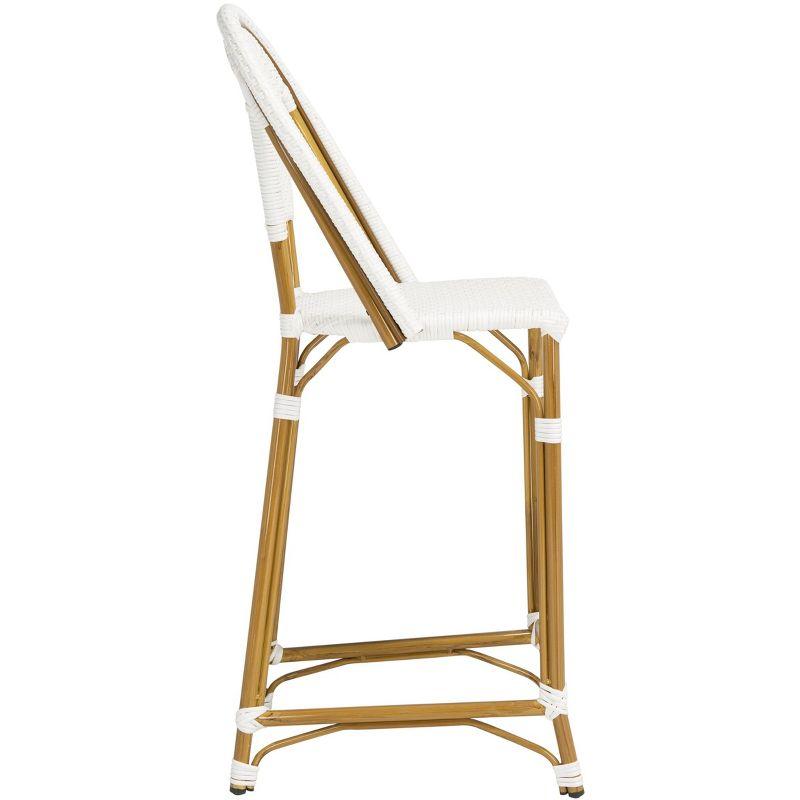 Zaid Barstool - Indoor/Outdoor - PAT4038 - White - Safavieh