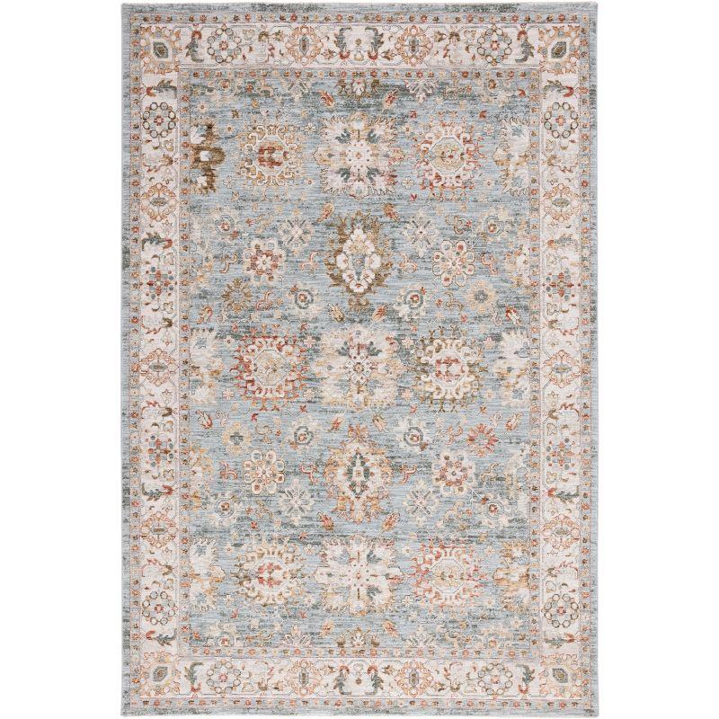 Hamilton HLT112 Power Loomed Area Rug - Blue/Ivory - 8'x10' - Safavieh.