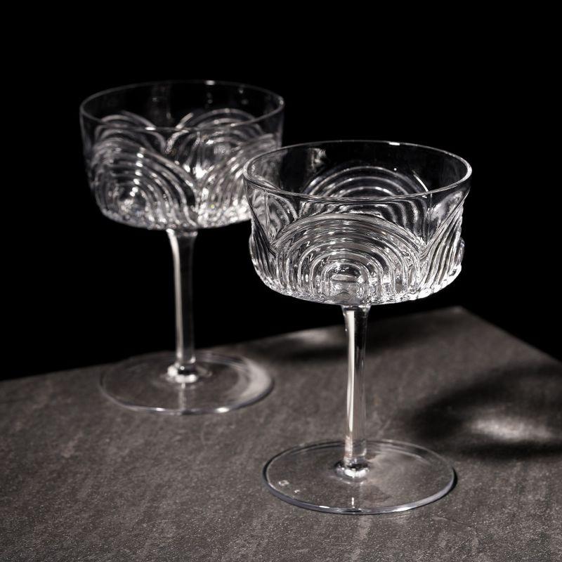 Viski Beau Crystal Cocktail Coupes (Set of 2)