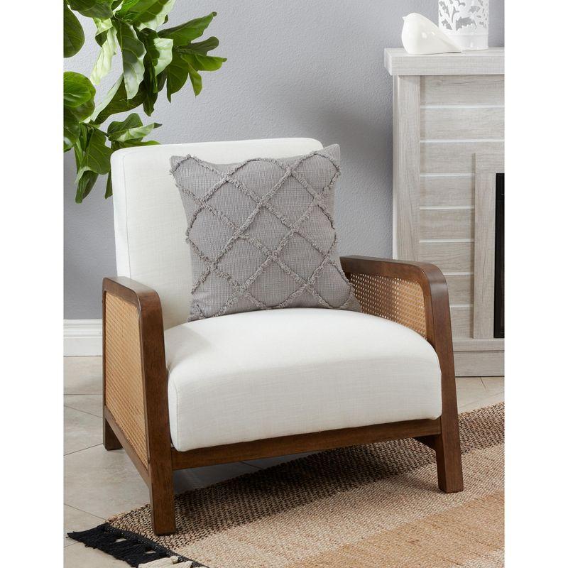 Iero Cotton Throw Pillow