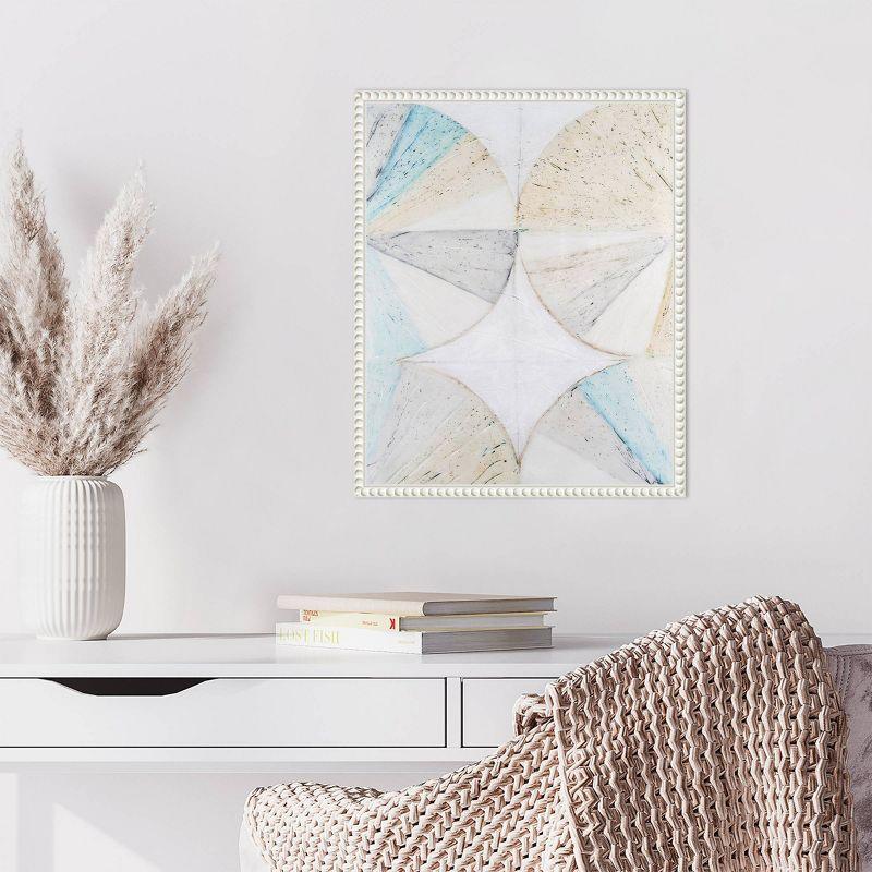 Vanna Lam Abstract Geometric Canvas Art in White Frame