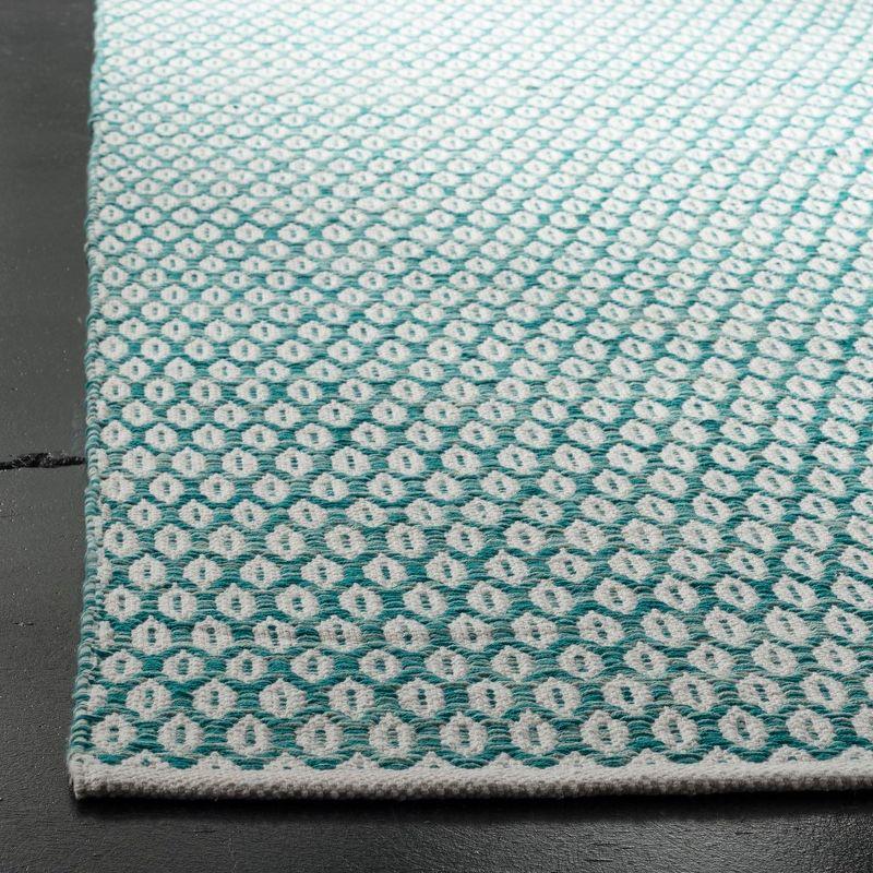 Montauk MTK608 Hand Woven Indoor Runner Rug - Aqua/Ivory - 2'3"x7' - Safavieh