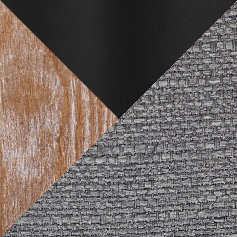 LumiSource Set of 2 Elisa Adjustable Barstools White Washed Wood/Gray