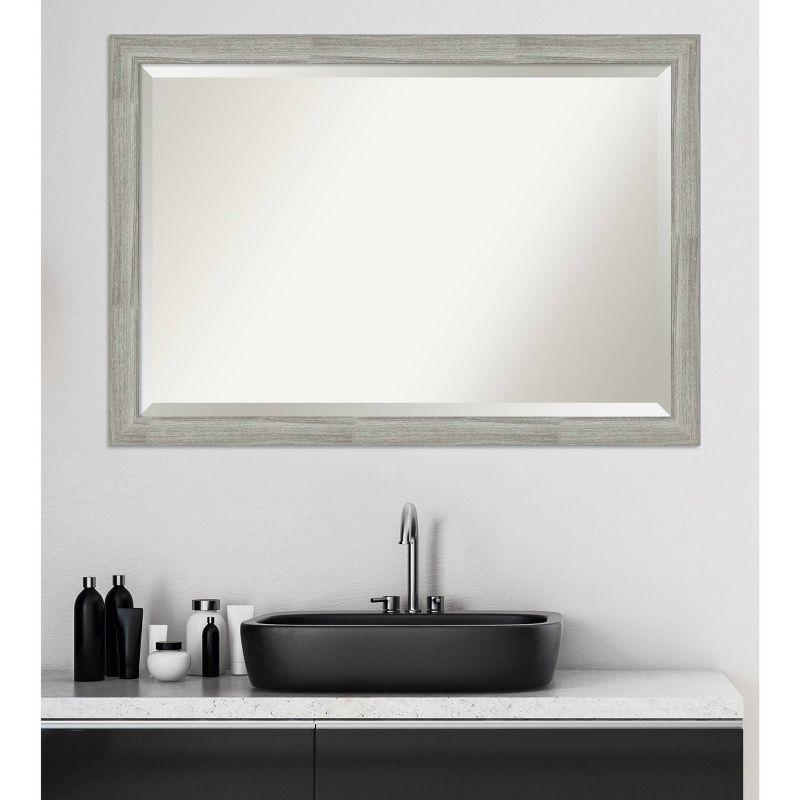 Dove Greywash Rectangular Wall Mount Bathroom Vanity Mirror