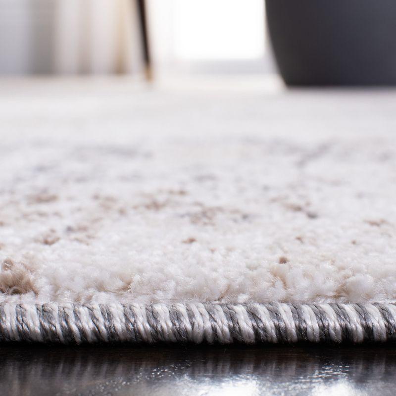 Aston ASN708 Power Loomed Indoor Area Rug - Ivory/Grey - 5'3"x7'7" - Safavieh