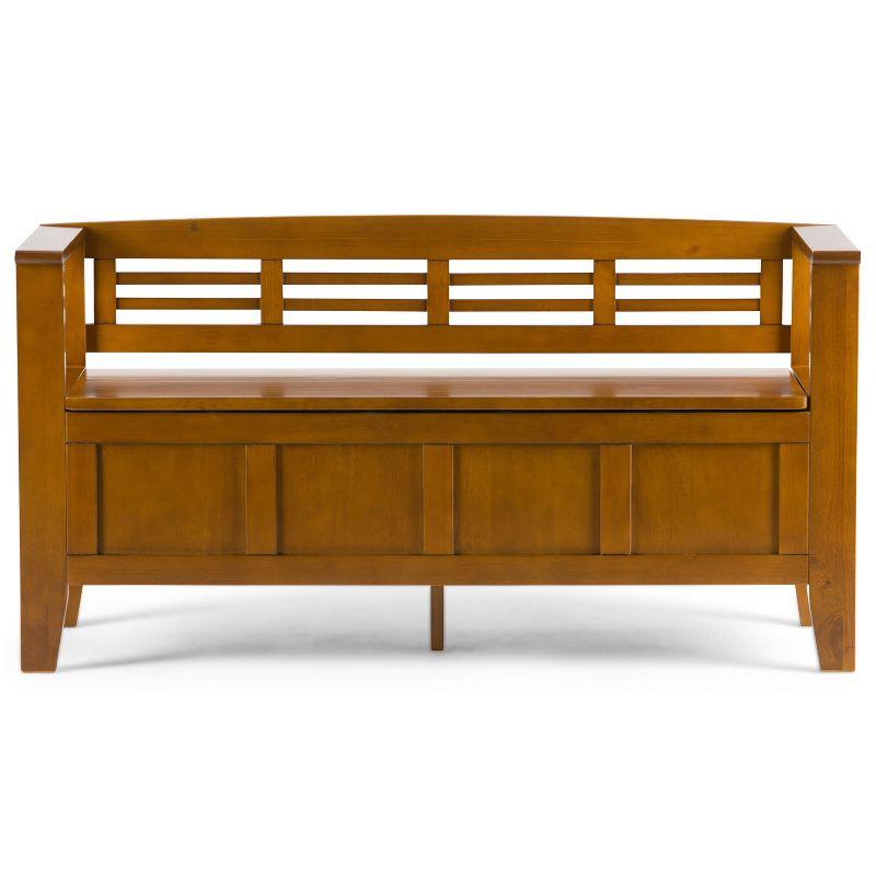 48" Chandler Solid Wood Entryway Storage Bench - Wyndenhall