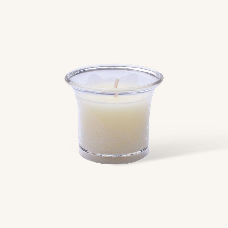 Cream Apple Scented Plastic Votive Candle