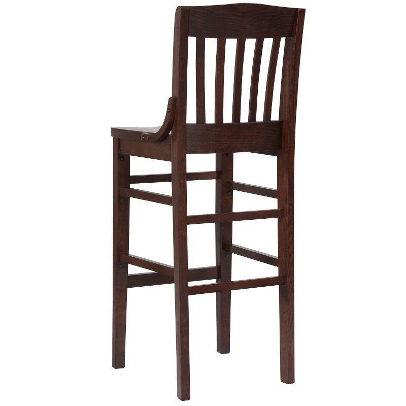 Flash Furniture HERCULES Series Finished School House Back Wooden Restaurant Barstool