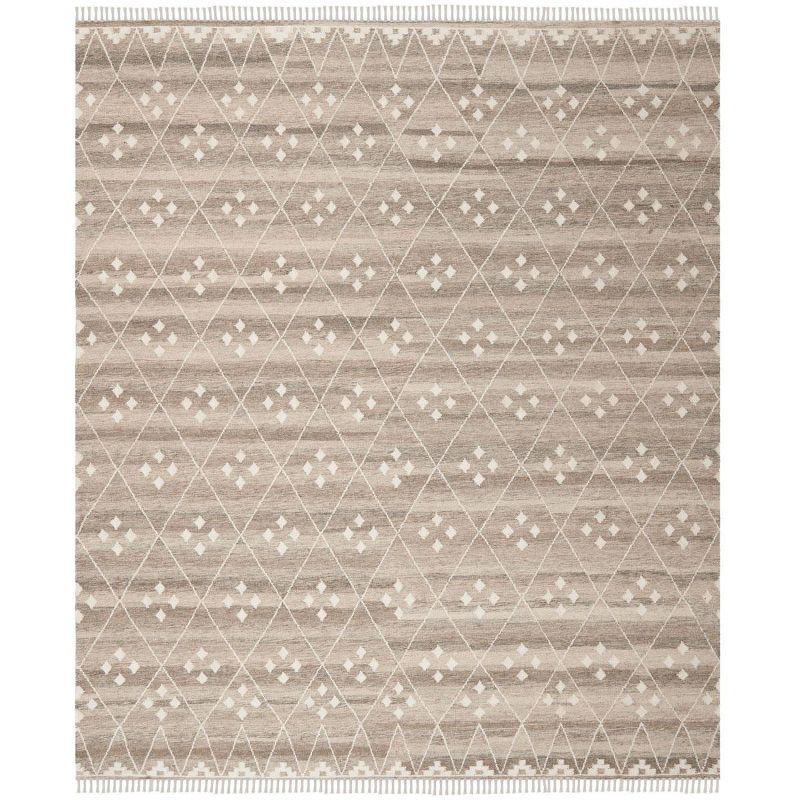 Natural Kilim NKM316 Hand Woven Indoor Area Rug - Natural/Ivory - 8'x10' - Safavieh.