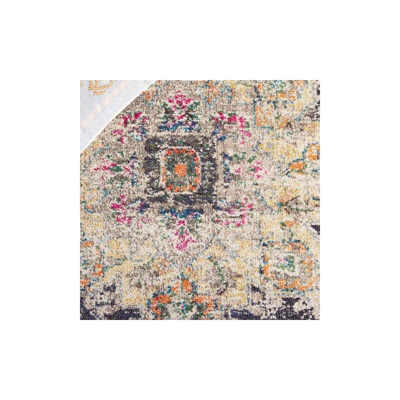 Madison MAD473 Power Loomed Indoor Area Rug - Black/Gold - 4'x6' - Safavieh