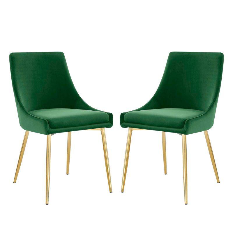 Modway Viscount Performance Velvet Dining Chairs | Wayfair