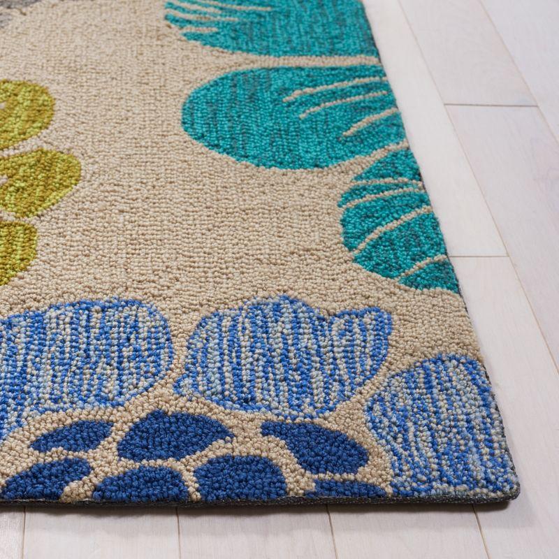Four Seasons FRS391 Hand Hooked Indoor Area Rug - Grey - 4'x6' - Safavieh