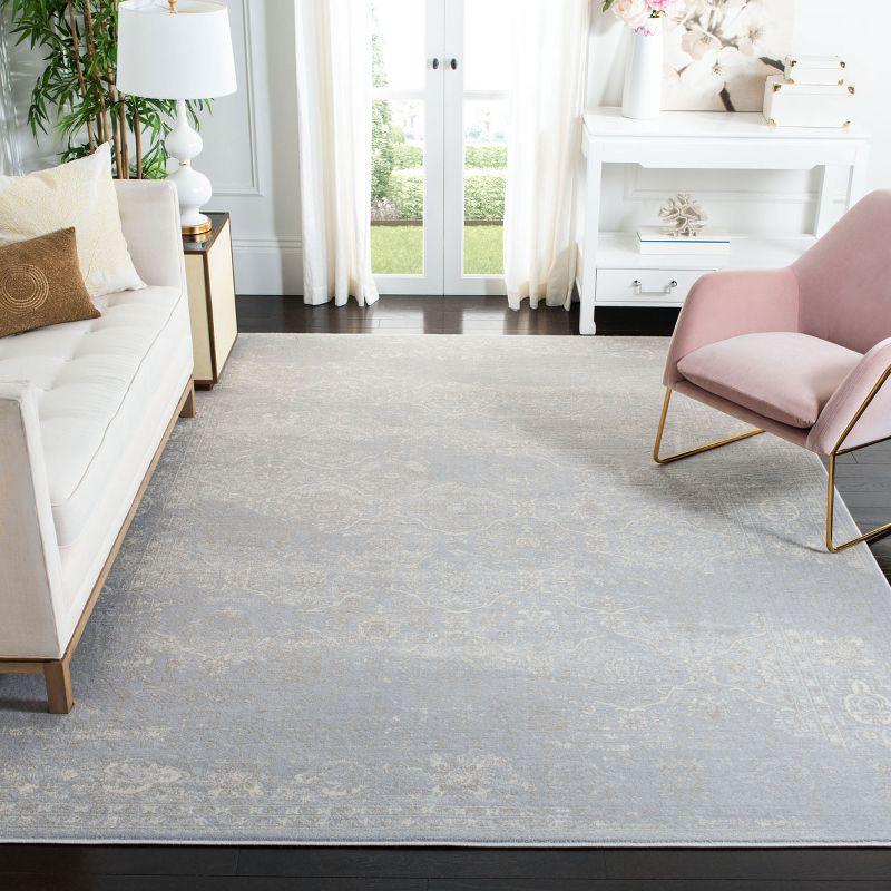 Carnegie CNG691 Power Loomed Area Rug - Light Grey/Grey - 8'x10' - Safavieh.